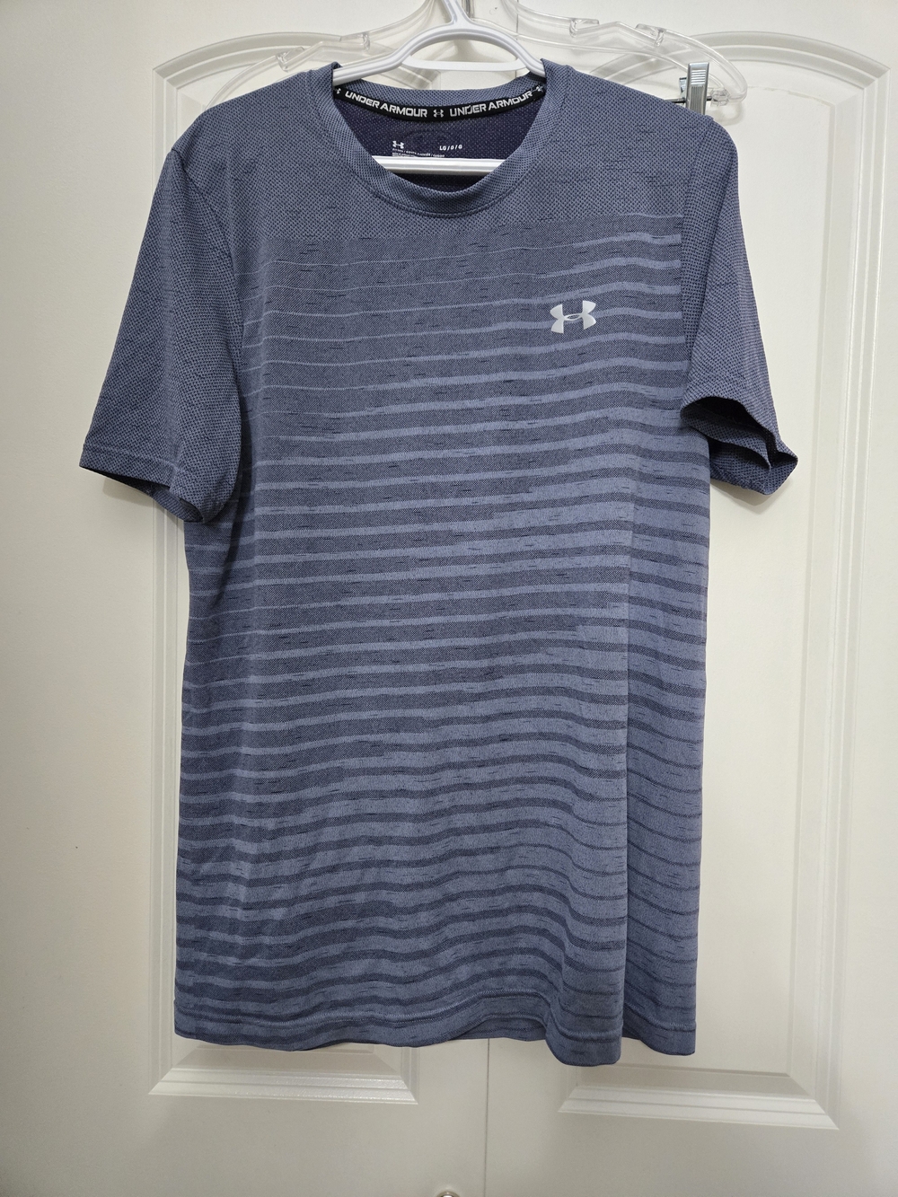 Under Armour Men’s Heathered Blue Striped Training Tee